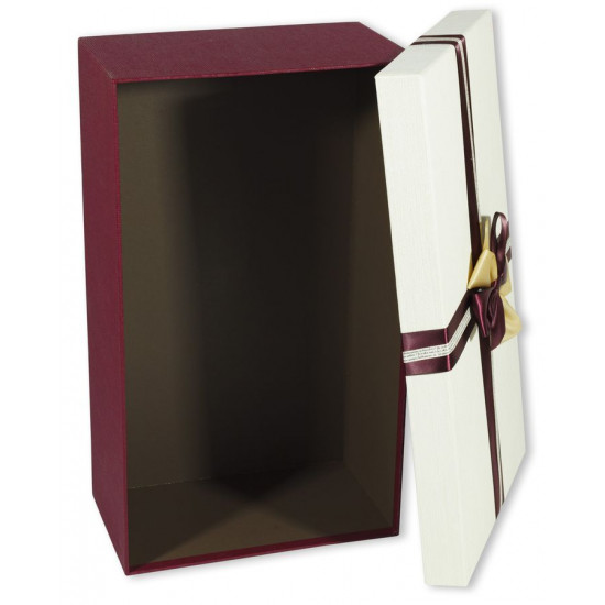 Подарункова коробка MS9321-1Q-2, прямокутна біла ,45x26x15cm/41x23.5x13cm/37x21x11cm 3шт. в наборі (MS9321-1Q-2)