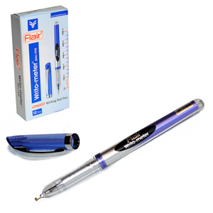 Ручка 743 Flair Writometer pen new 10km кулькова, синя Flair (743 синяя)
