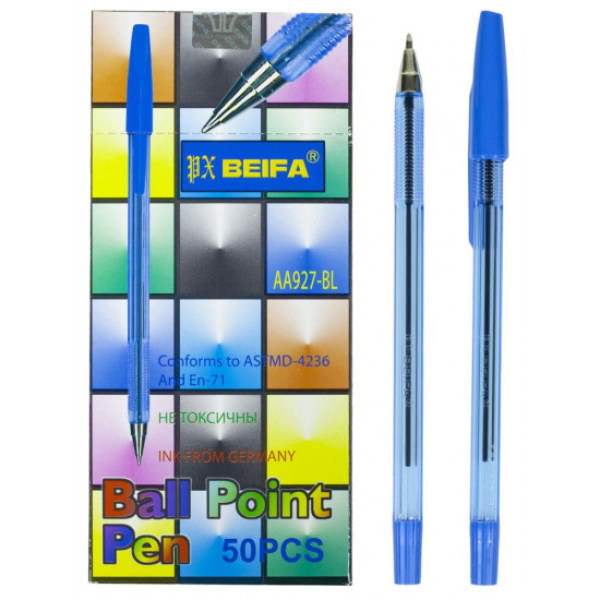 Ручка шариковая синяя BEIFA Unison (927AA-blu)