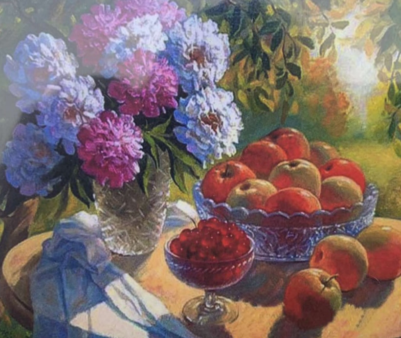 Картина по номерам 30*40см "Натюрморт" OPP (холст на раме краск. кисти. ) (1239EKTL_O)