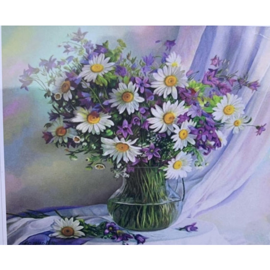 Картина по номерам 30*40см "Букет" OPP (холст на раме краск. кисти. ) (1791EKTL_O)