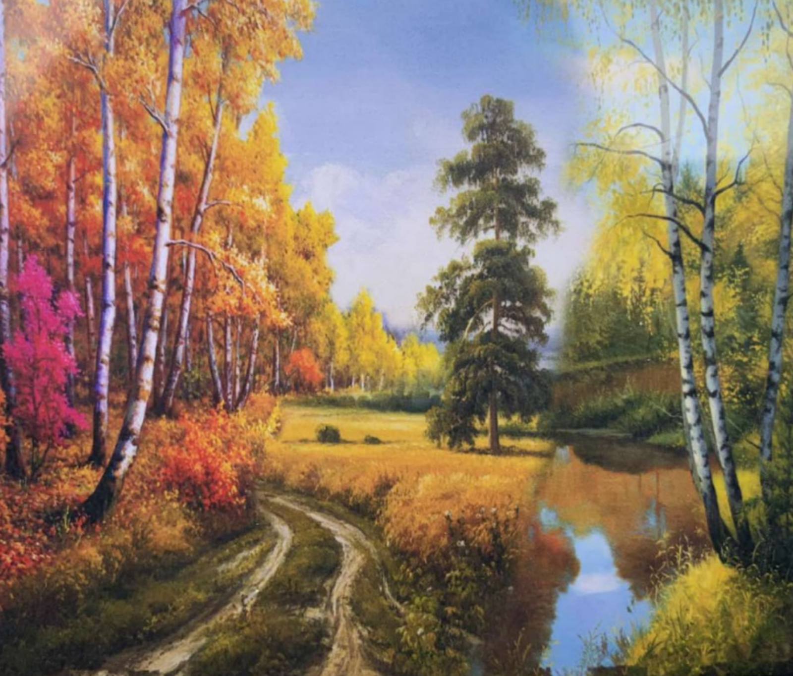 Картина за номерами 30*40см "Дорога у лісі" OPP (полотно на рамі фарб. пензля.) (1224EKTL_O)
