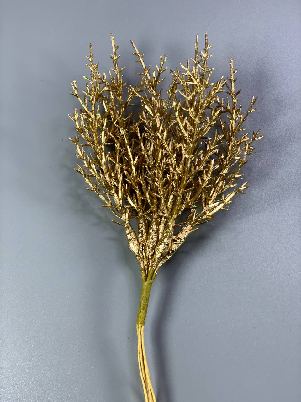 Гілка золото - 6 гілочок, 20см Золотий Unison (C30288 gold)