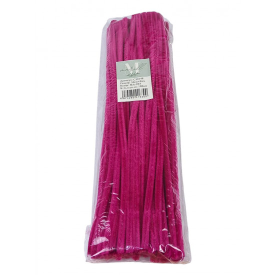 Синельная проволока, 300 х 6мм, малиновый, 100 шт (C30148 raspberry-A-003)