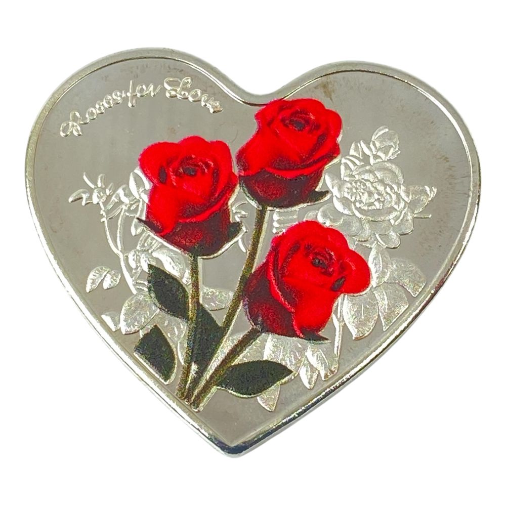 Монета-сувенір Roses of love, 4см в капсулі (Cs - 1010)