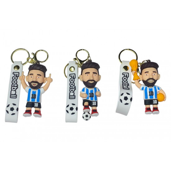 Брелок игрушка для ключей на рюкзак или сумку Messi -8см (микс) (KT-5)