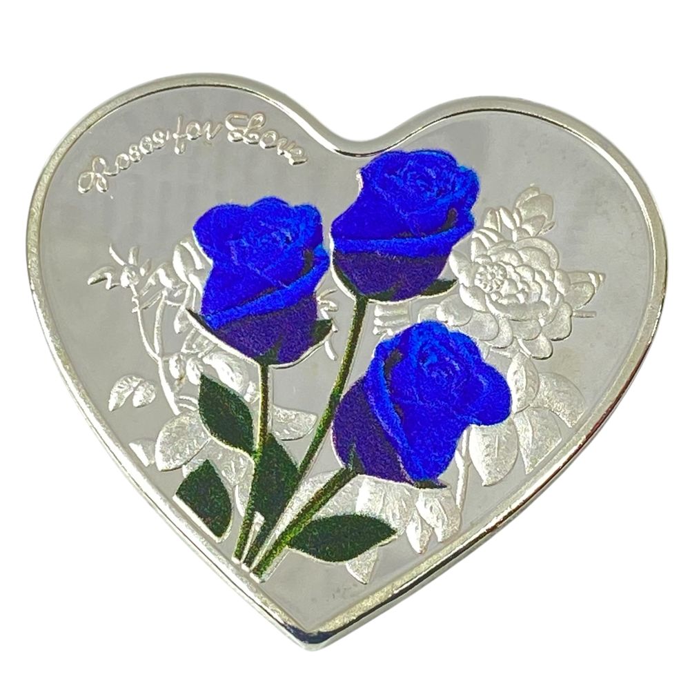 Монета-сувенір Roses of love, 4см в капсулі (Cs - 1012)