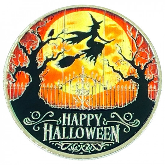 Монета-сувенір Happy Halloween, 4см у капсулі (Cs - 1020)