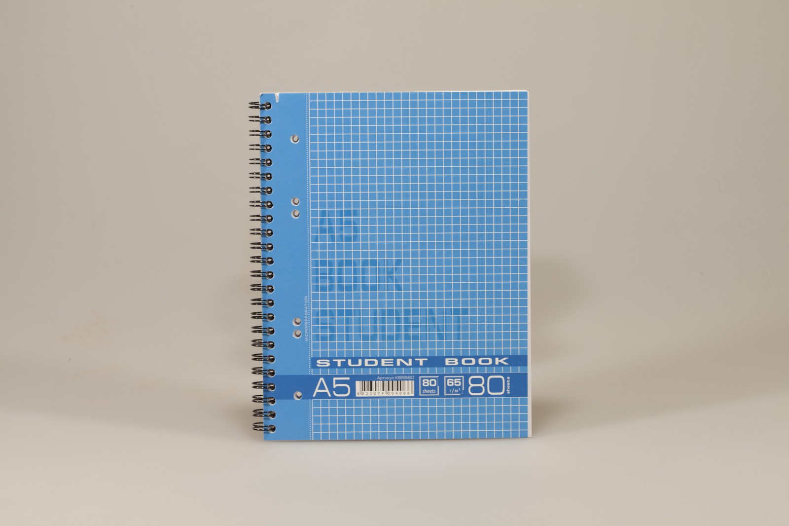 Блокнот 80 л А5 спираль 65 г/м² Ofort (KB5580)