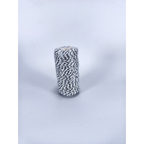 Бечевка 2мм х 100м 80г Unison (D02901 -black white)
