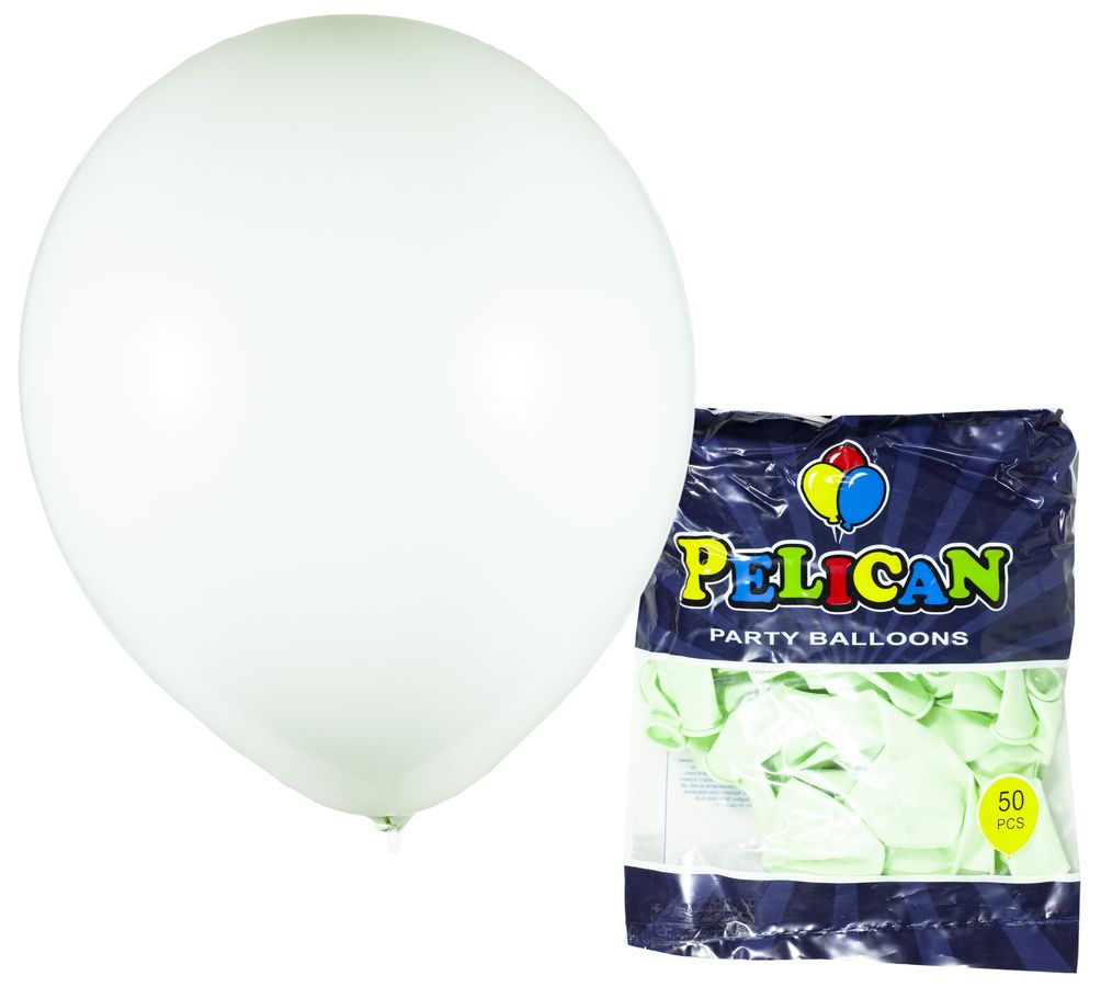 Кульки Pelican 12' (30 см), макарун зелений-2, 50 шт/уп Зелений Pelican (822931/1250-931)