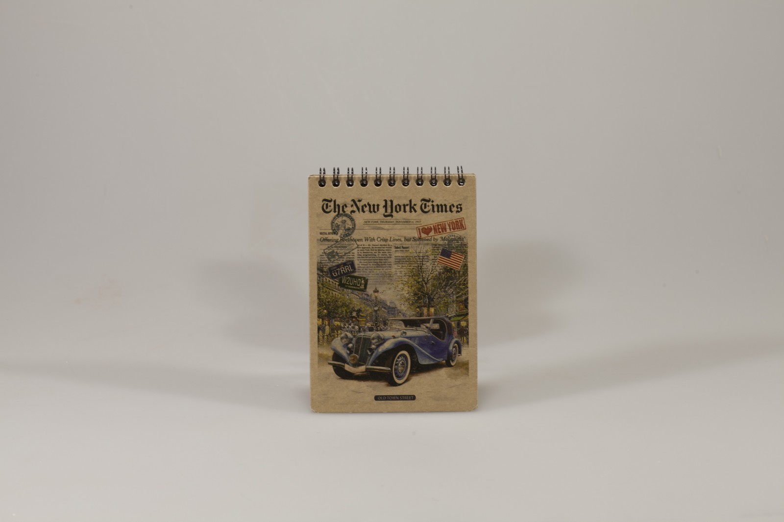 Блокнот с перфорацией 80 л А6 спираль клетка Ofort (KF6180K)