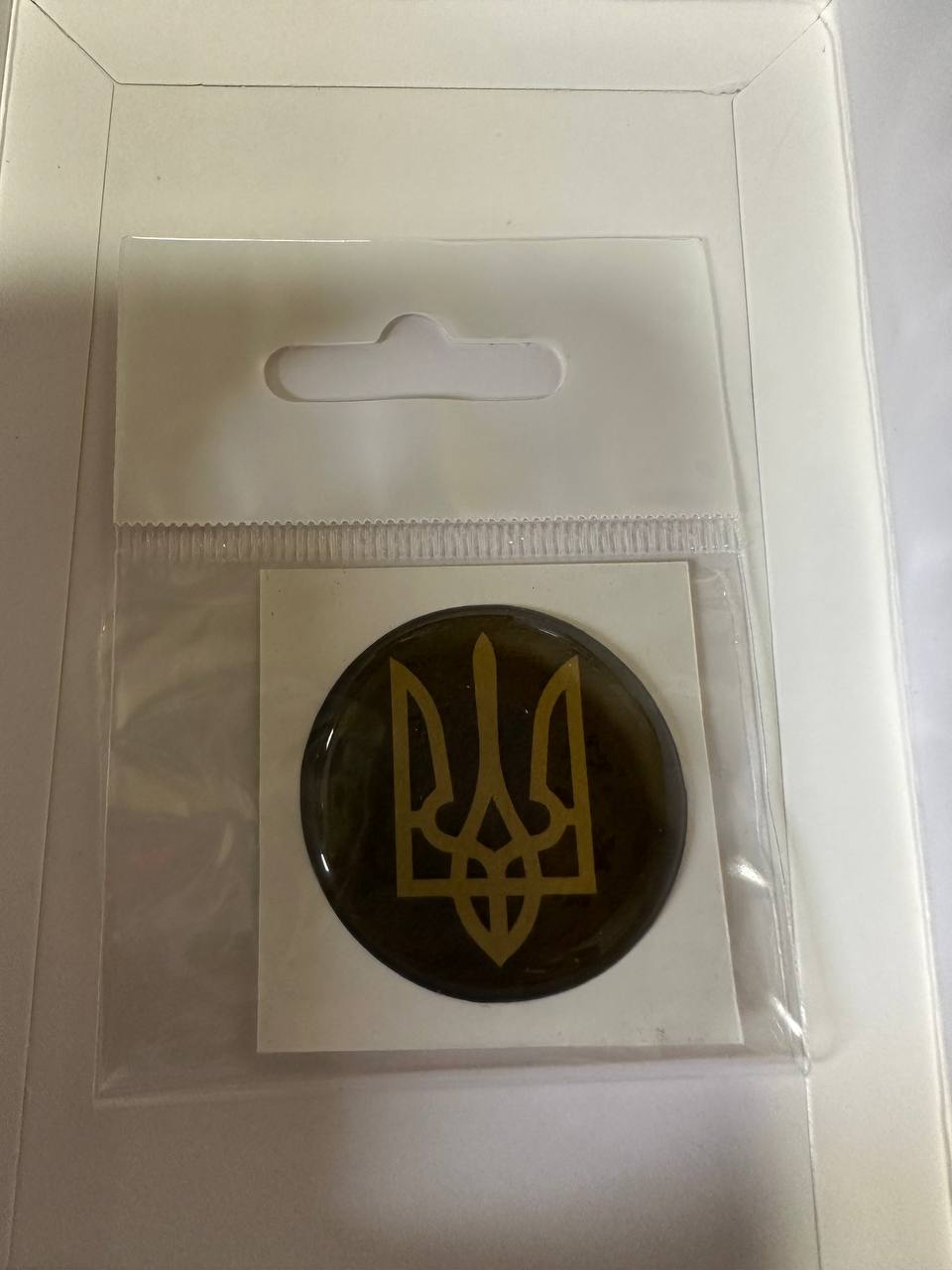 Наклейка объемная 3D "Герб Украины", 35мм (SSU-1013)