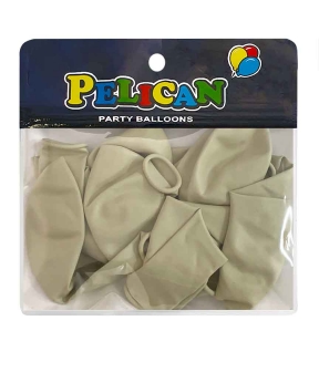 Шарики Pelican 10' (26 см) винтажный молочный, 10 шт/уп Бежевый Pelican (811070)