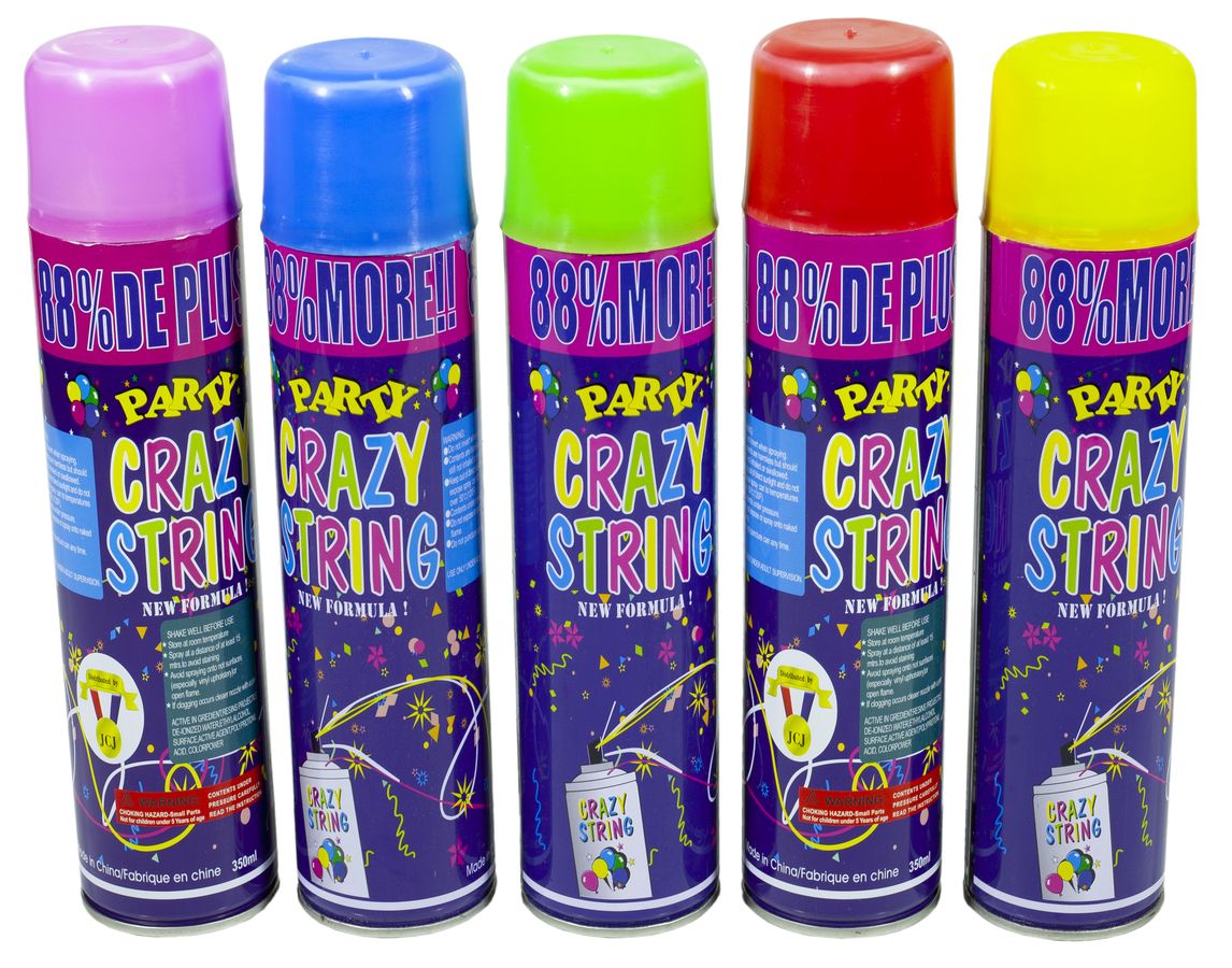 Аерозоль серпантин в балоне кольоровий "Crazy" 45g (1243-45)