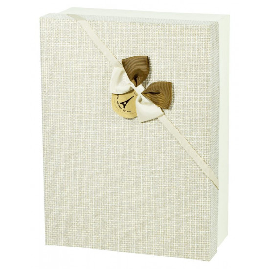 Подарункова коробка 306-1 прямокутна бежева, 33.5x25x11cm, (306-1 №1)