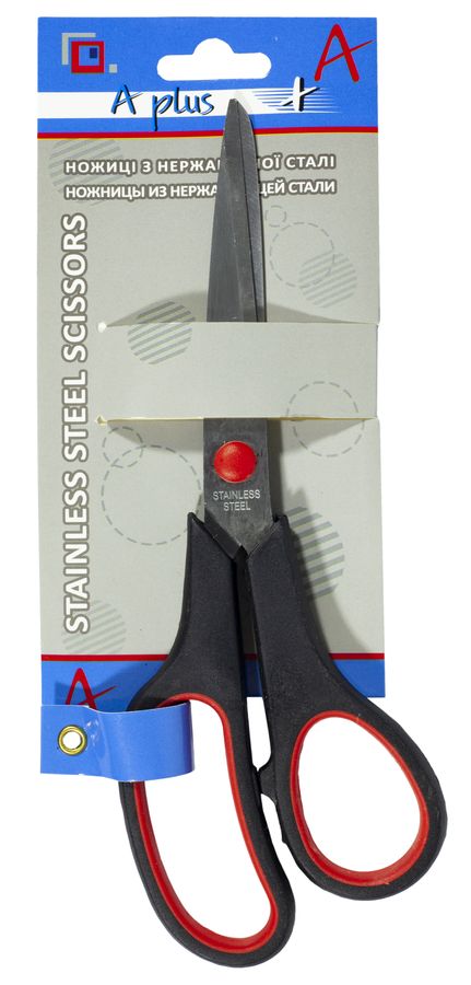 Ножиці офісні , 21cm, лезо 9,5см. 12шт/упак Unison (A-813)