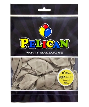 Кульки Pelican латексні 10"(25cm) вінтажний білий пісок, 50шт Білий Pelican (810062)