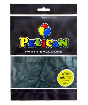 Кульки Pelican латексні 10"(25cm) вінтажний зелено- синій, 50шт Зелений Pelican (810081)