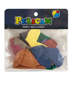 Кульки Pelican 10 '(26 см) вінтажний асорті кольорів , 10 шт / уп Різнокольоровий Pelican (811098)