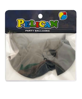 Кульки Pelican 10 '(26 см) пастель чорний, 10 шт / уп Чорний Pelican (811028)