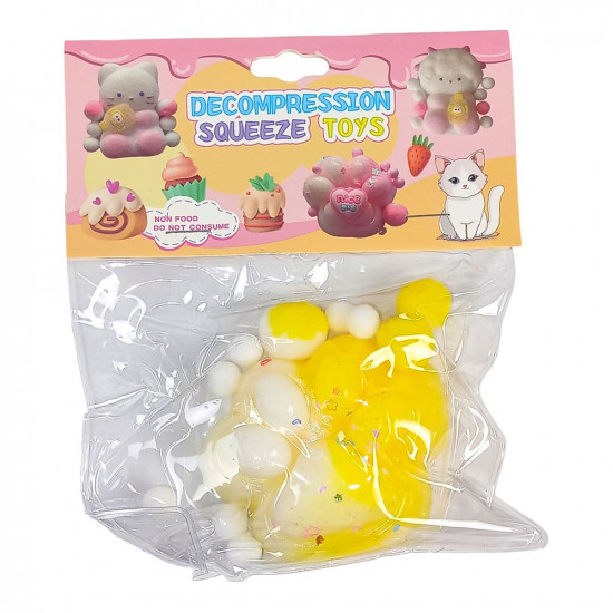 Таба сквиш антистресс Лапка омбре (712231 yellow)