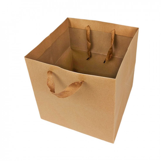 Пакет подарунковий 260г, 35 x 35 x 35 см, крафт, 12шт/уп (KR-2102 XL)