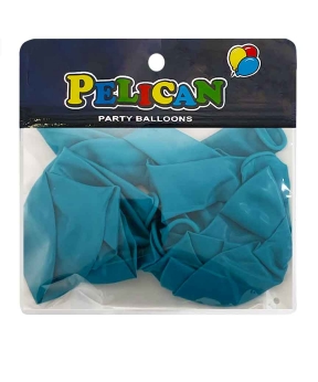 Шарики Pelican 10' (26 см) пастель лазурный, 10 шт/уп Зеленый Pelican (811021)