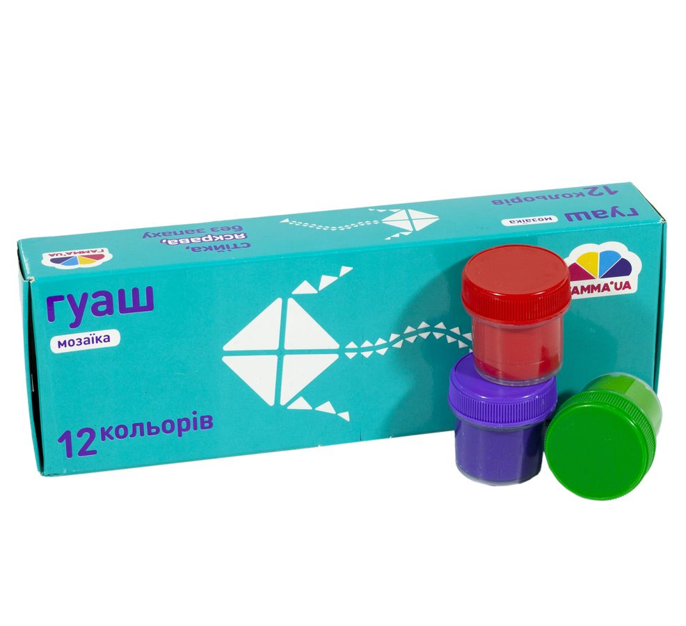 Краски гуашь Гамма 12цв х 10мл Разноцветный Гамма (300202/221033)