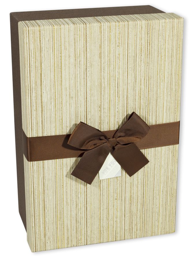 Подарункова коробка MS9401-9T-1, прямокутна коричнева , 35.5x24x14cm (MS9401-9T-1 №1)