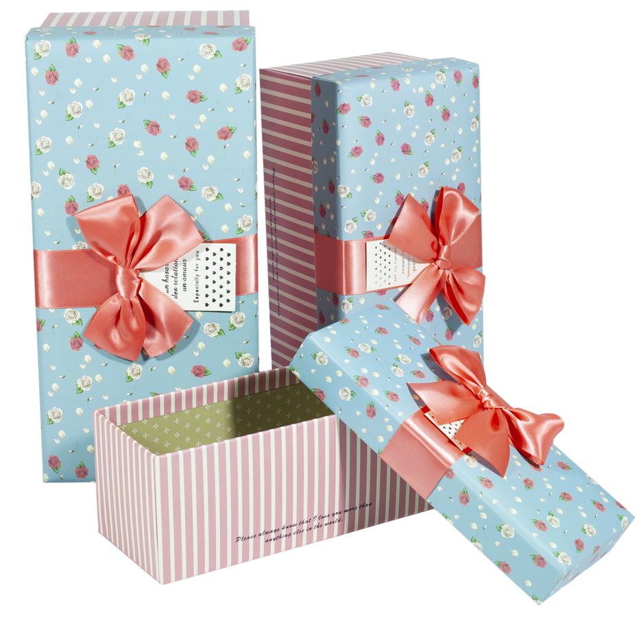 Подарункова коробка CH01-18, прямокутна, 30X14X13.5cm/25.5X12X11.5 /21X9X9cm 3шт. в наборі Unison (CH01-18)