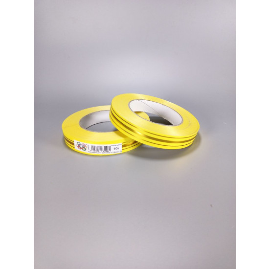 Лента пластиковая 2см х 45м Желтый Unison (PAS20 - bright yellow)