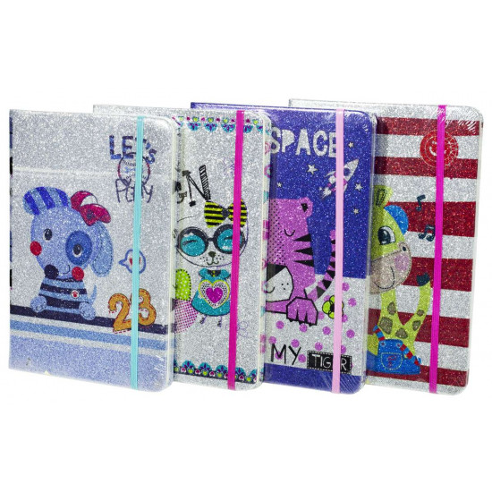 Блокнот на рез. блиск "Звірятка" 14,5 * 21см А5 P96 70g COLOR / box Різнокольоровий Unison (2011-А5)