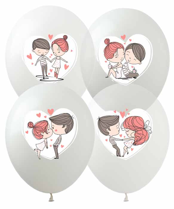 Шарики Pelican 12' (30 см) "Love is..." 828690 (828690)