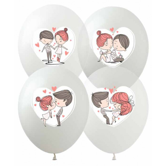 Шарики Pelican 12' (30 см) "Love is..." 828690 (828690)