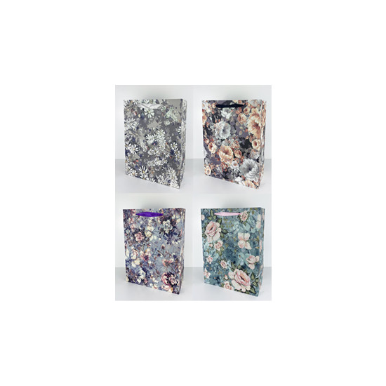 Подарочный пакет ПРЕМИУМ "Цветы" 32x26x12cm 210гр., 346 M (346 M)