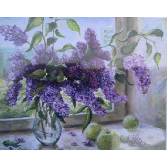 Картина по номерам 30*40см "Сирень" OPP (холст на раме краск. кисти. ) (0020EKTL_O)