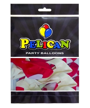Кульки латексні Pelican 12"(30сm) ""Cерце"" 5-стор 50шт Різнокольоровий Pelican (824016)