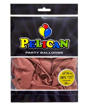 Кульки Pelican латексні 10"(25cm) вінтажний рожевий антик, 50шт Рожевий Pelican (810071)