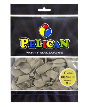 Шарики Pelican латексные 5"(13cm) винтажный белый песок, 50шт Бежевый Pelican (805062)