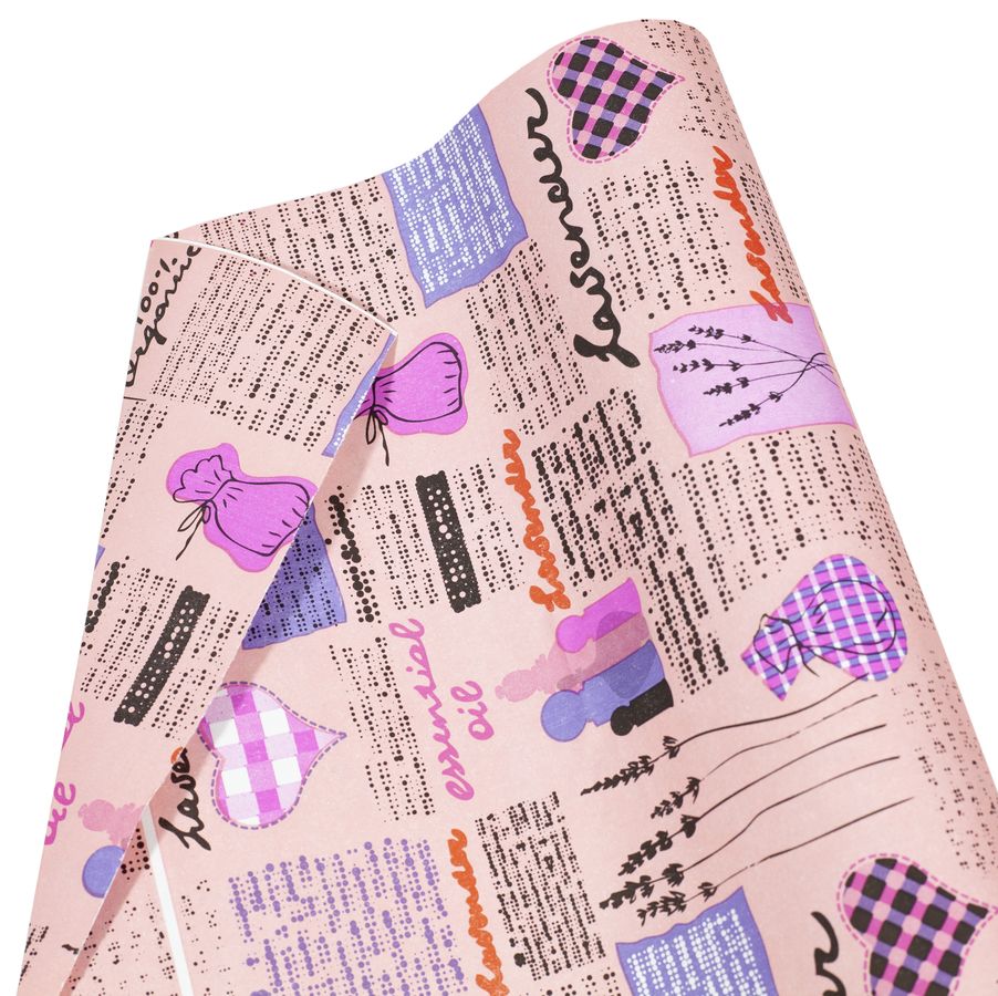 Крафт-папір подарунковий двосторонній, Lavender , 75г. 8м (PCD-25)