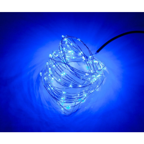 "РОСА" 100 LED 220 + USB, 10м, синий (1275-02)