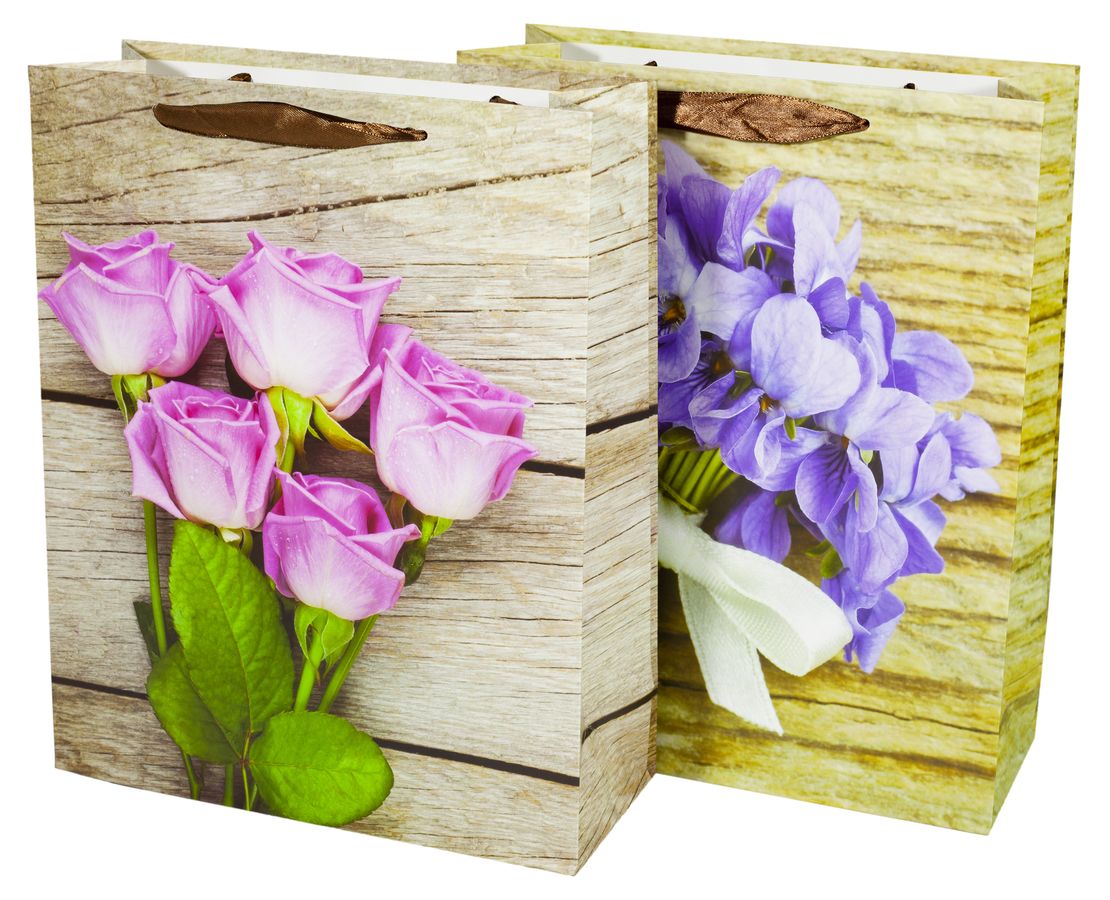 Подарочные пакеты DV-BK9272-L, 210g, 31x40x12cm, 4 дизайна (DV-BK9272-L)