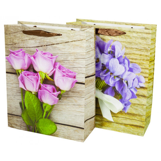 Подарочные пакеты DV-BK9272-L, 210g, 31x40x12cm, 4 дизайна (DV-BK9272-L)