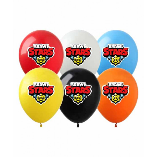 Шарики Pelican 12 "(30 см)"Brawl Stars" 828289 Разноцветный Pelican (828289)