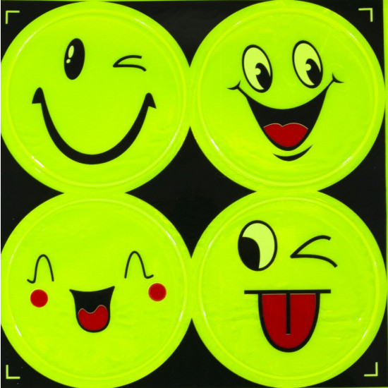 Наклейки светоотражающие "SMILE" (5484)