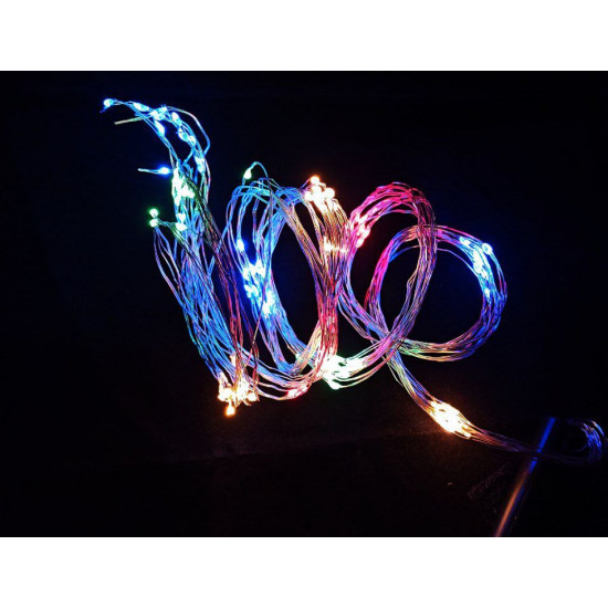 Пучок-роса 100LED 10 линий по 1м, USB статический режим, мульти Без бренда (1910-01U)