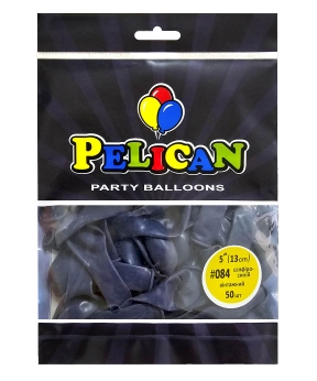 Кульки Pelican латексні 5"(13cm) вінтажний сапфіро- синій, 50шт Синій Pelican (805084)