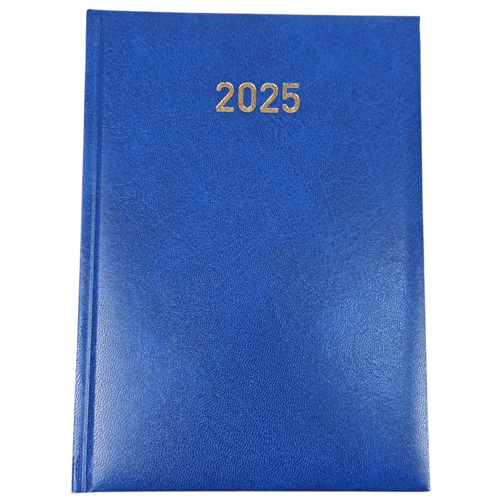 Дневник датированный "2025" в твердом переплете А5, 168 листов (24В-004 blue)