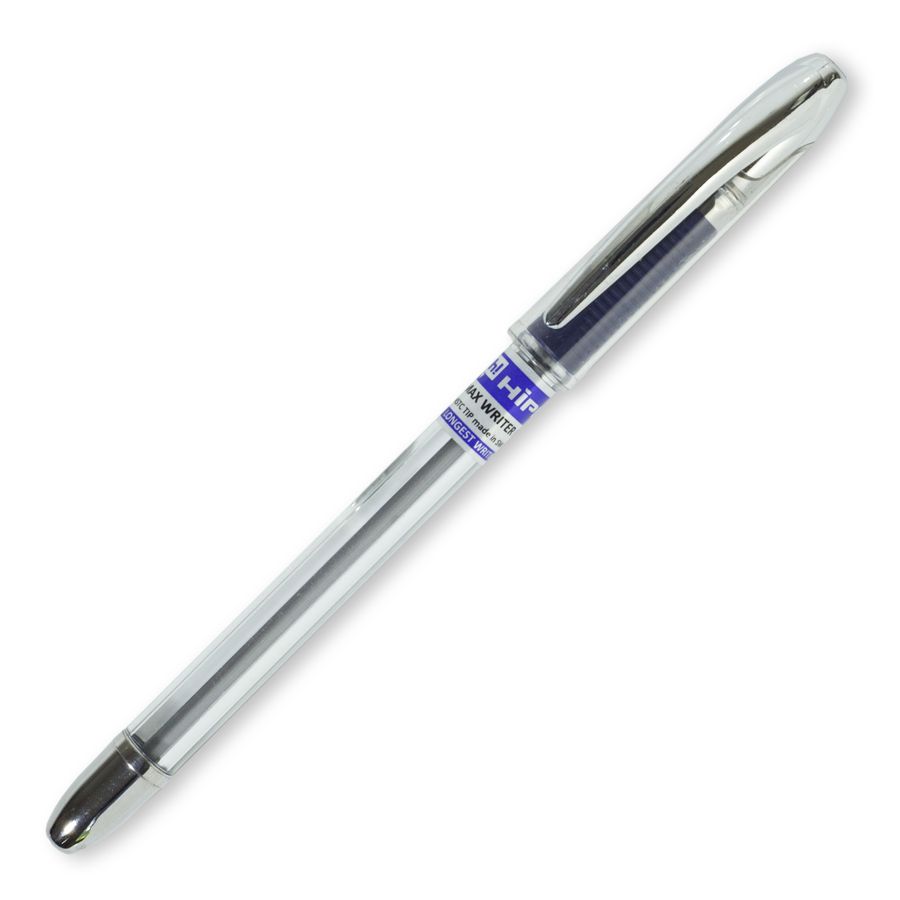 Ручка масляна Hiper Max Writer Silver HO-338 2500м, 0,7мм, синя (HO-338)